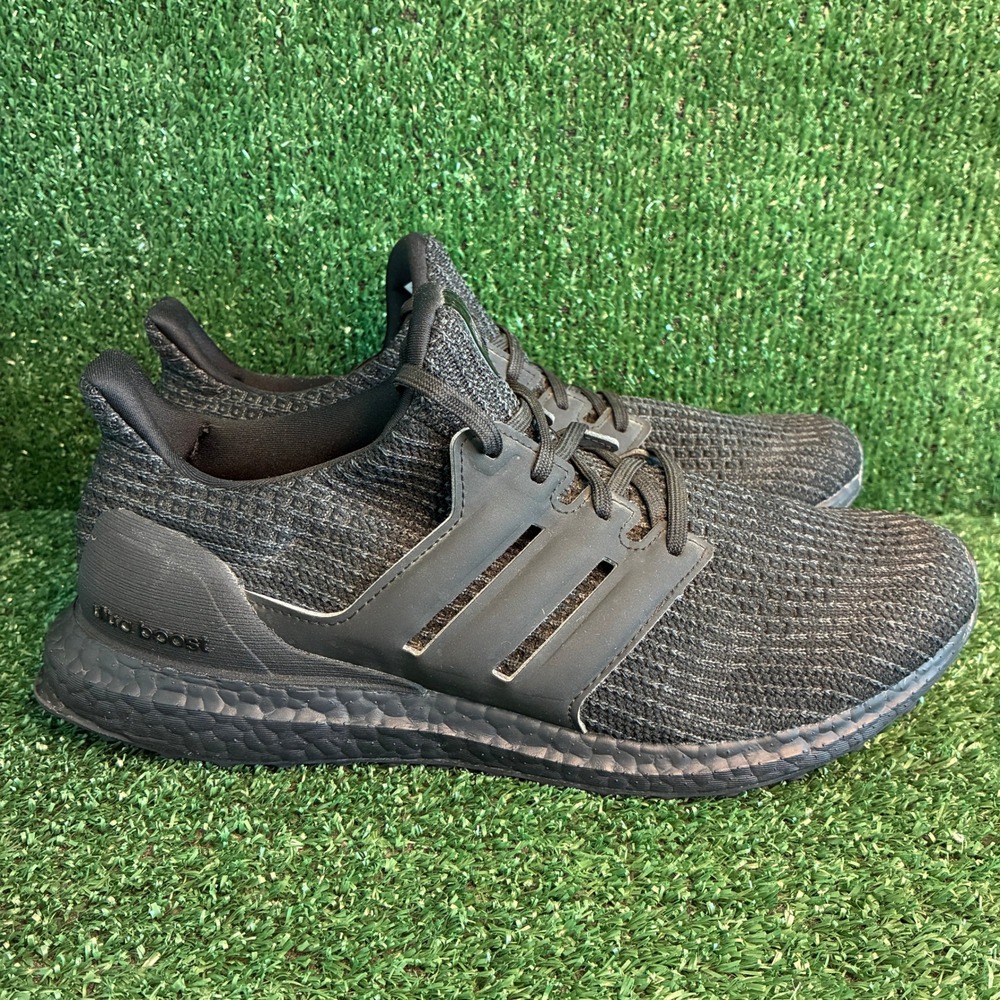Adidas Ultraboost 4.0 DNA Core Primeknit Running Shoes Triple Black Mens Size 11